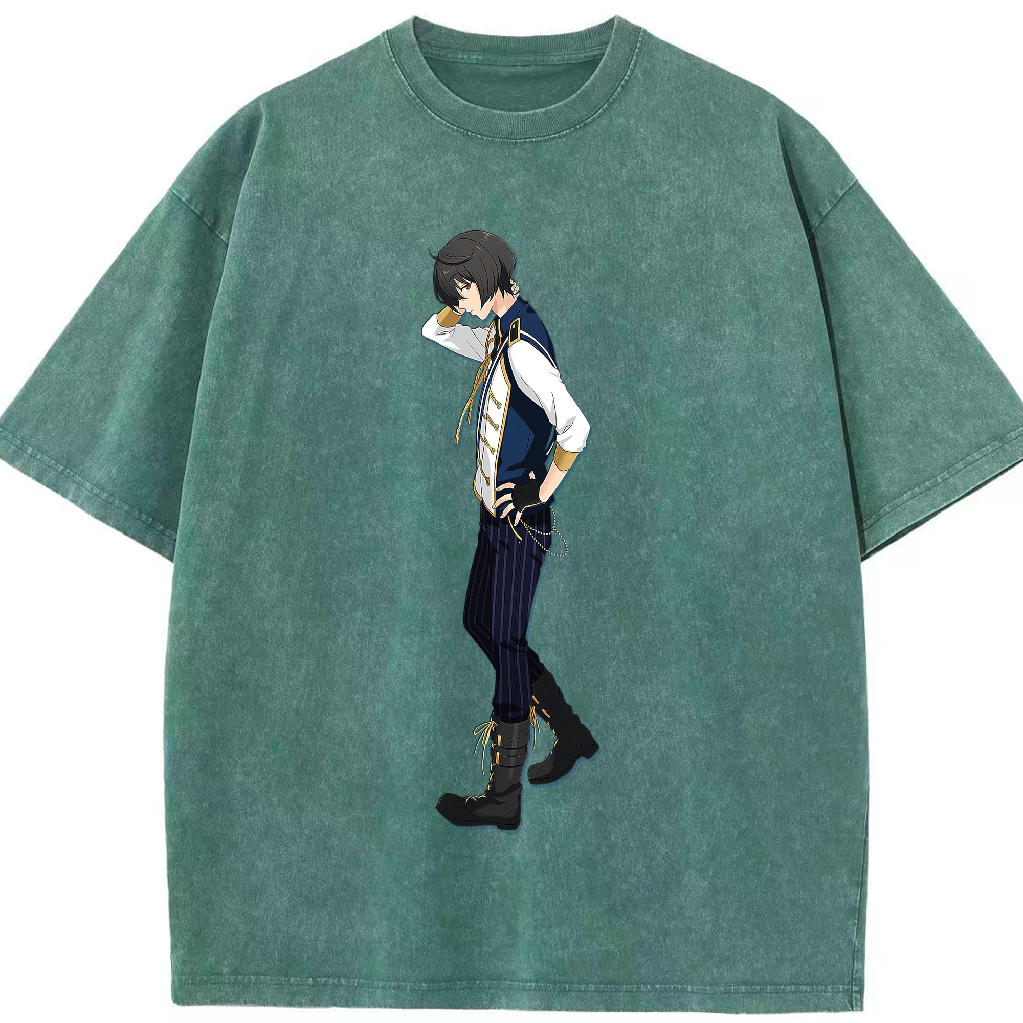 （画像用） あんさんぶるスターズ! Ensemble Stars 綿100% ヴィンテージ風 半袖Tシャツ（フロントプリント）